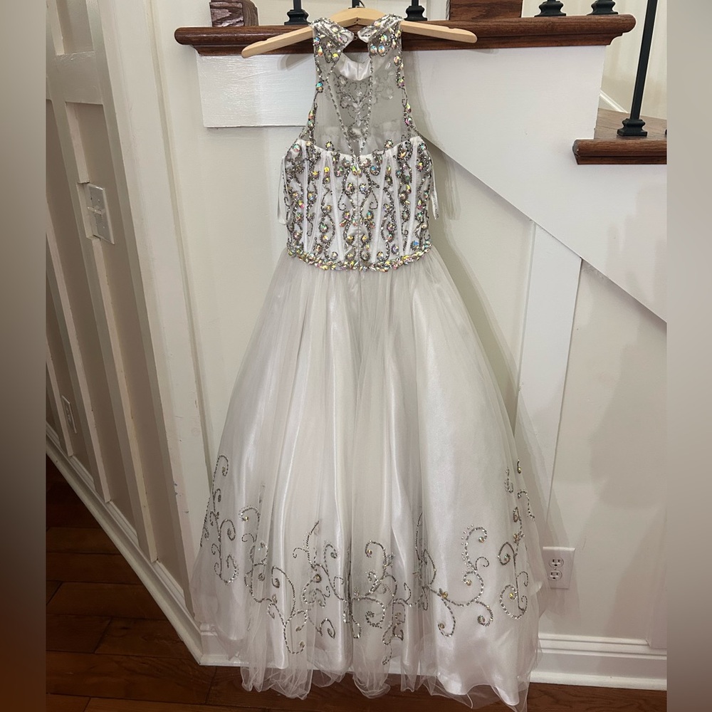 rachel allen girls size 8 pageant dress